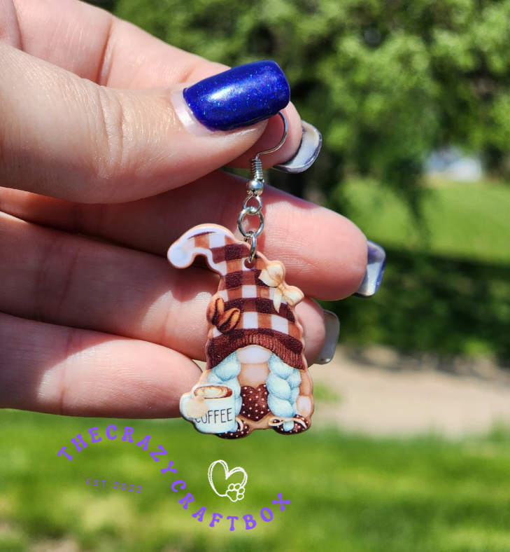 Coffee Gnome Earrings