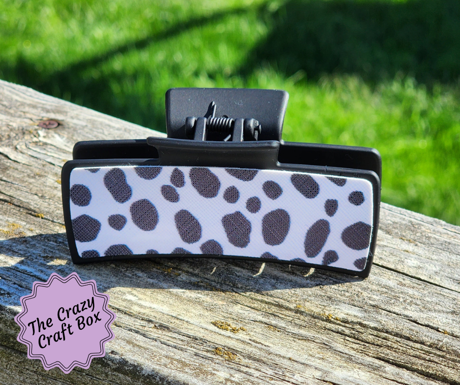 Cow Print Claw Clips Style #1