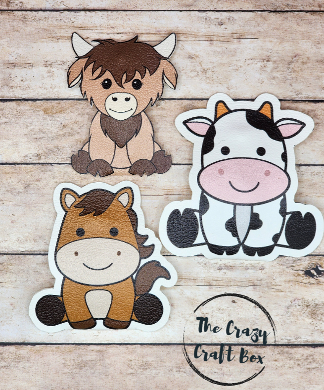 Farm Animal Snap Clips