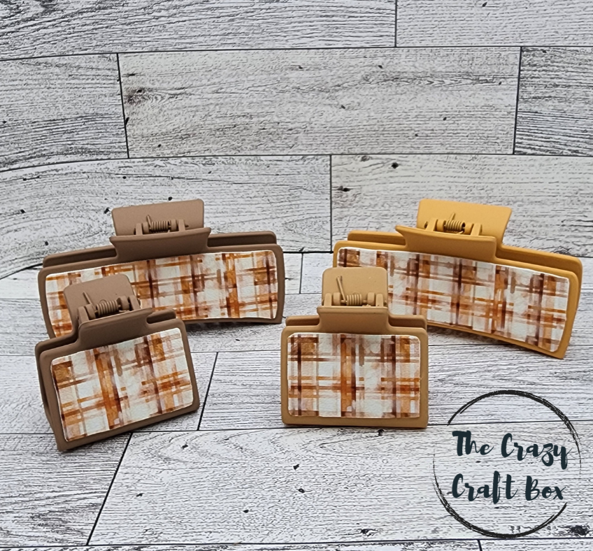 Fall Tone Claw Clips