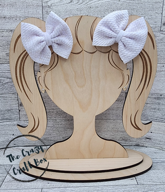 White Gold Metallic Hair Bows