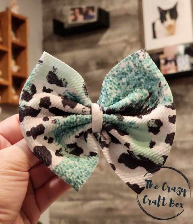Green Cow Print