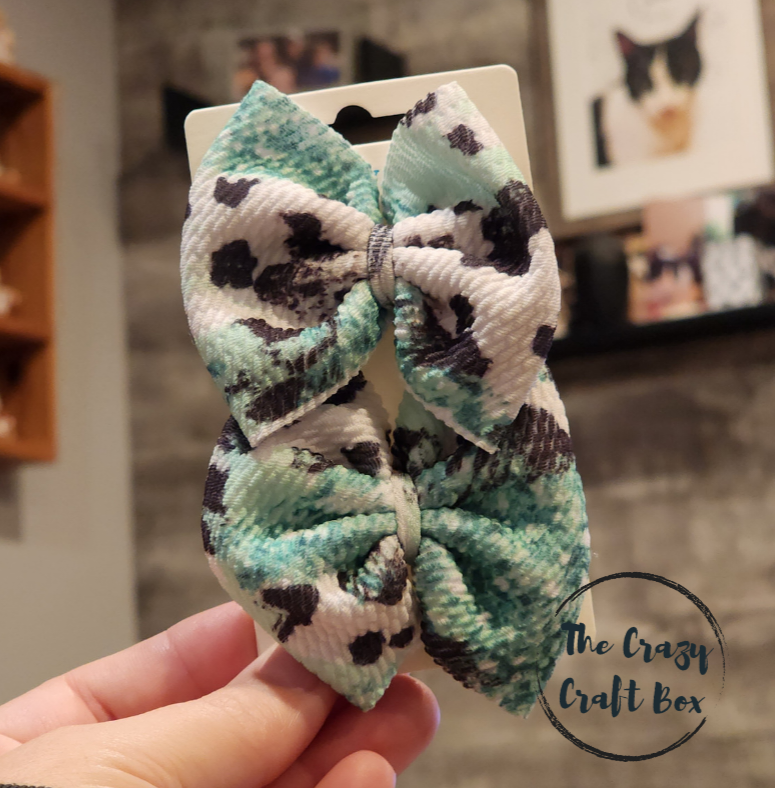 Green Cow Print