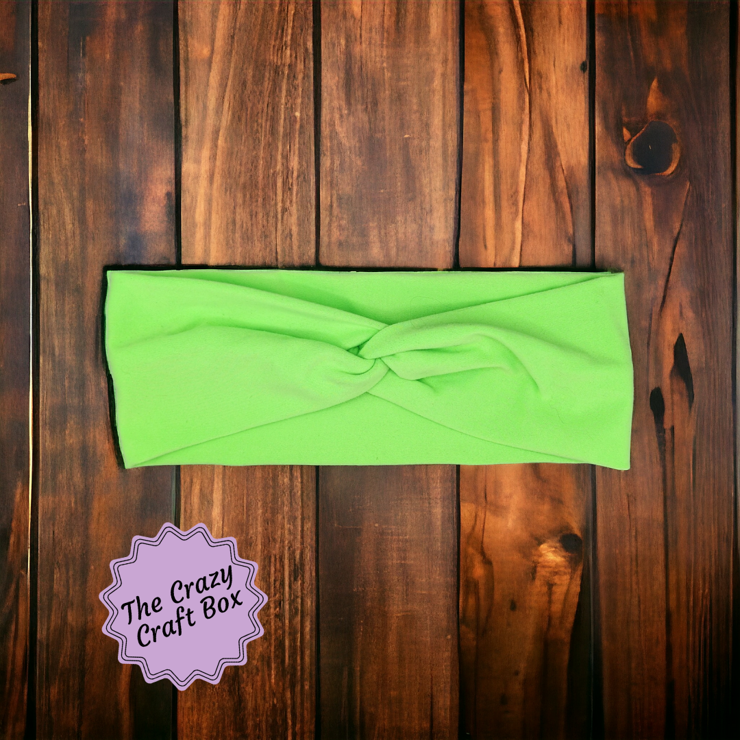 Neon Green Twist Headband