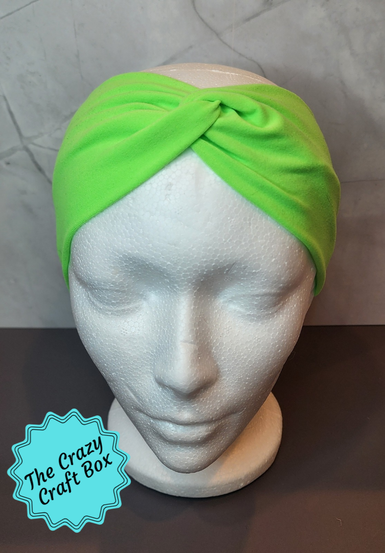 Neon Green Twist Headband