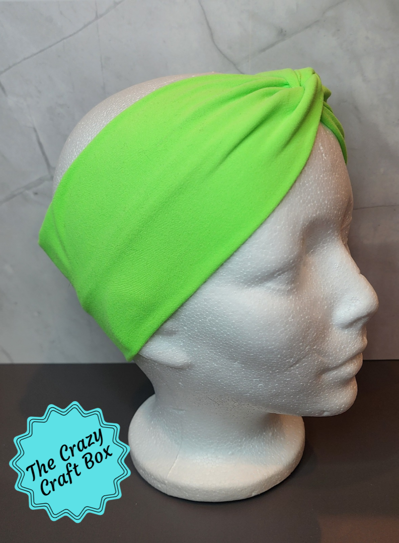 Neon Green Twist Headband