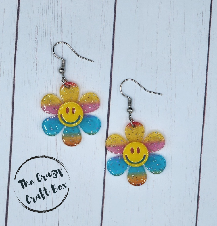 Smiley Flower Earrings