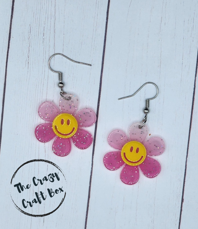 Smiley Flower Earrings