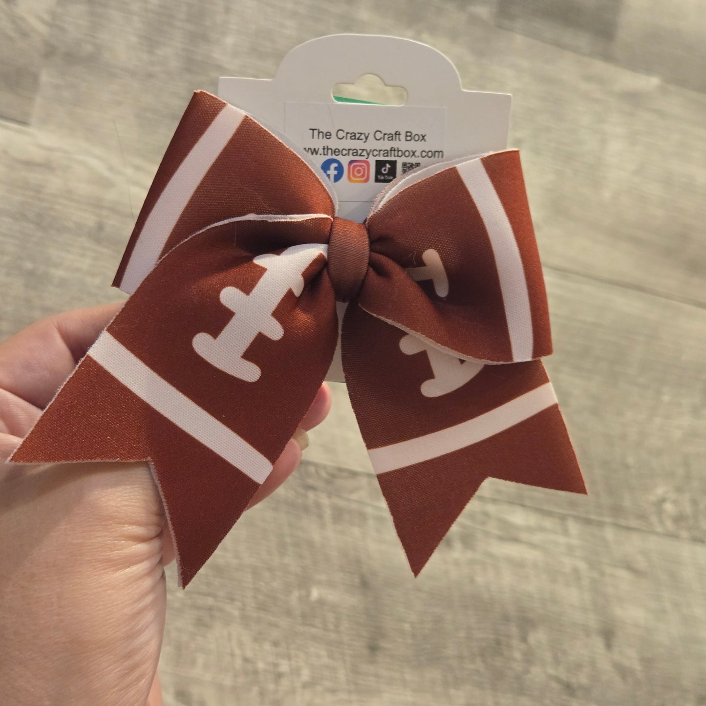 Football Hair Bows