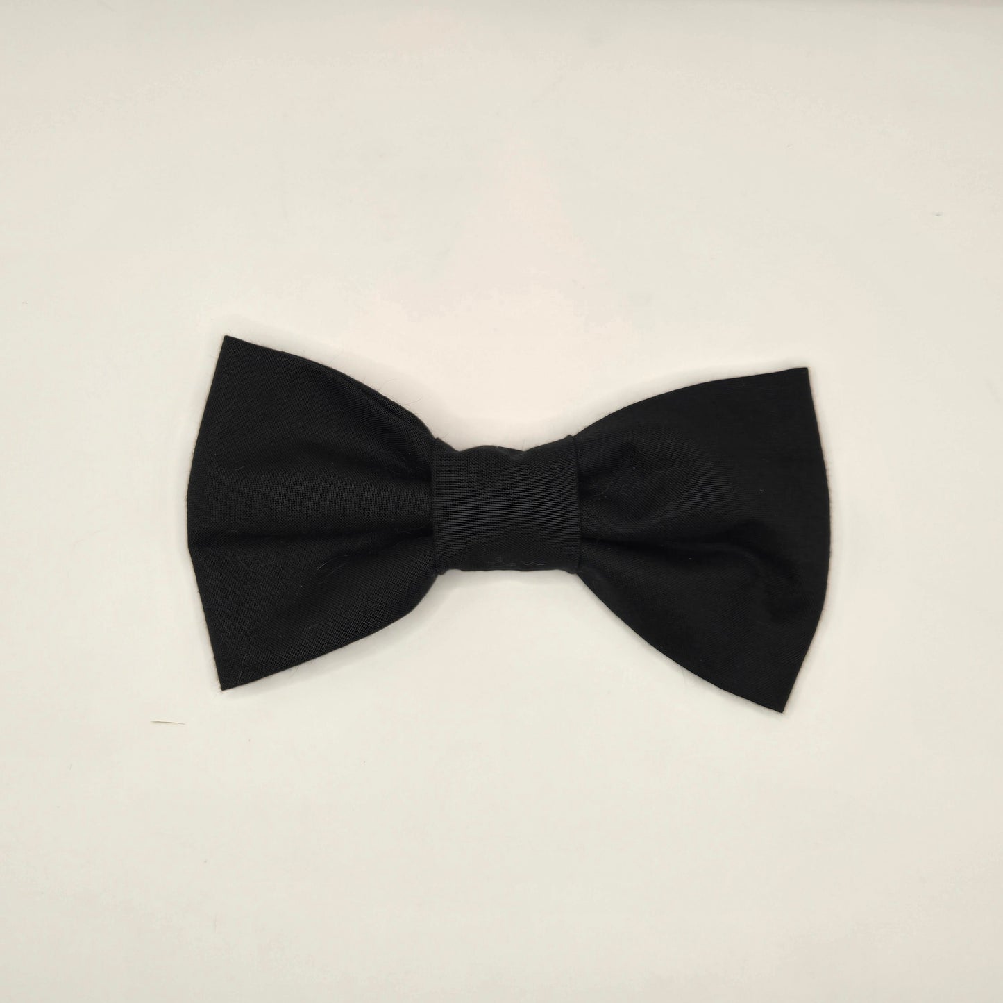 Black Bow Tie Collar Accessory | Handmade Pet Outfit for Dogs & Cats