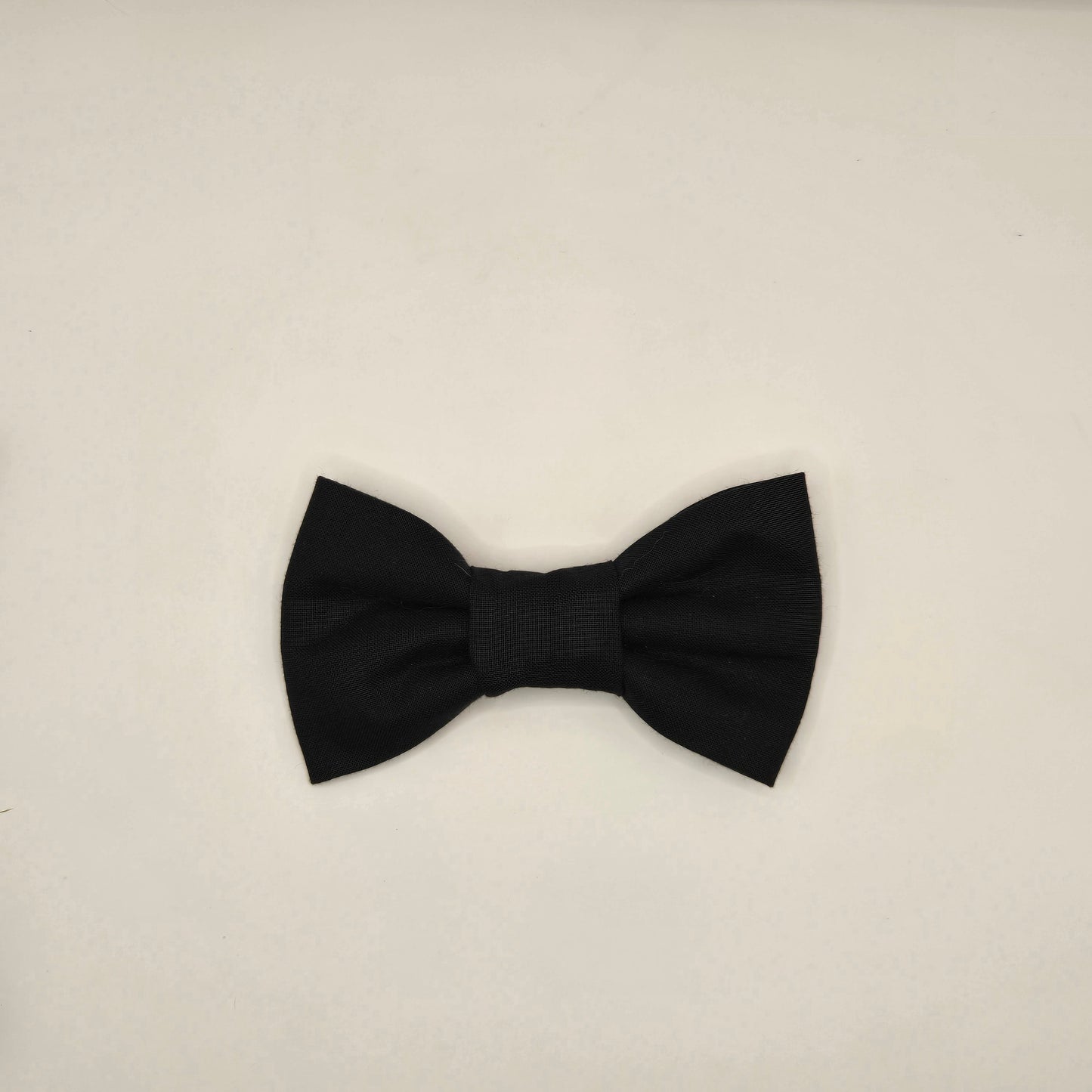 Black Bow Tie Collar Accessory | Handmade Pet Outfit for Dogs & Cats