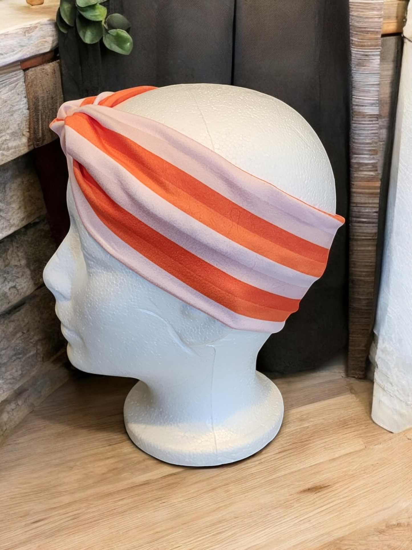 Orange Stripes Headband