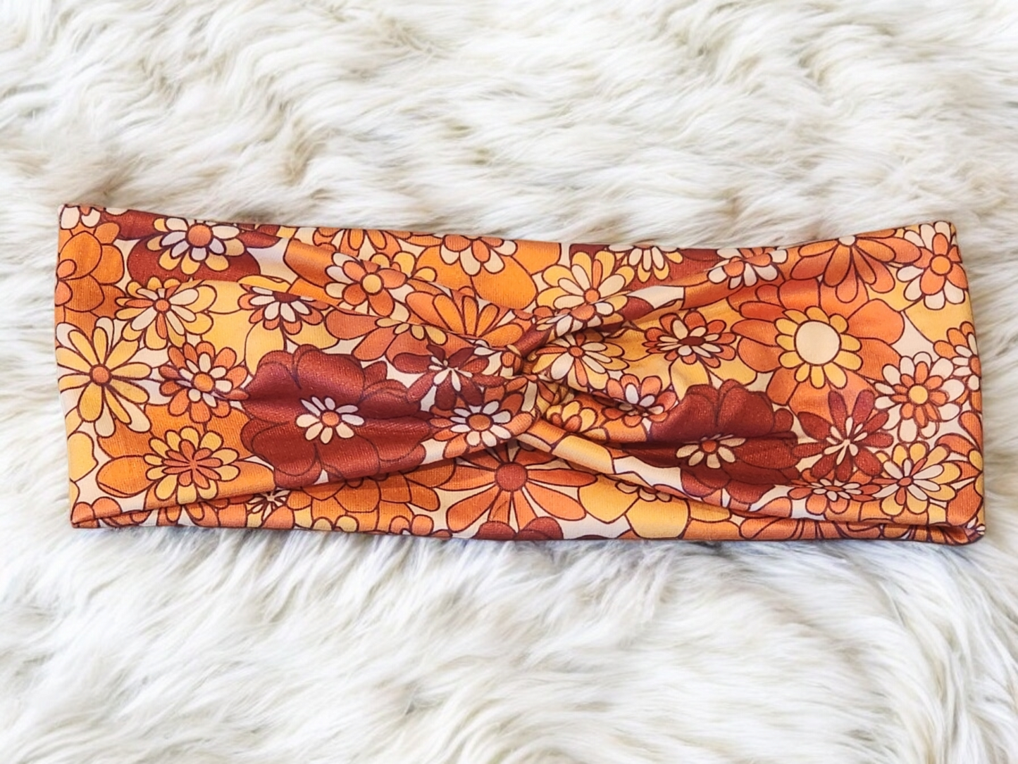 Retro Flowers Headband