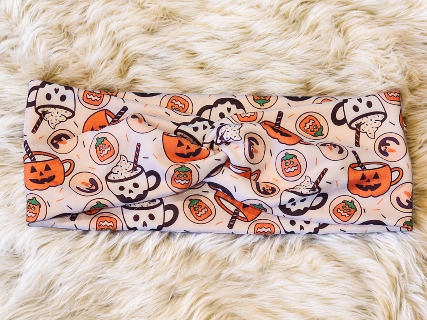 Pumpkin Mugs Headband