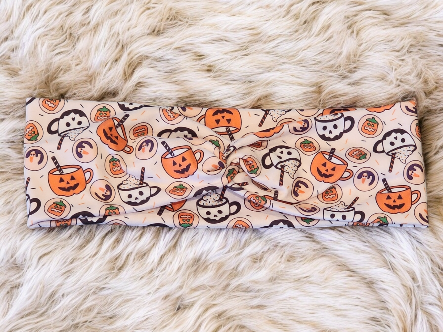 Pumpkin Mugs Headband