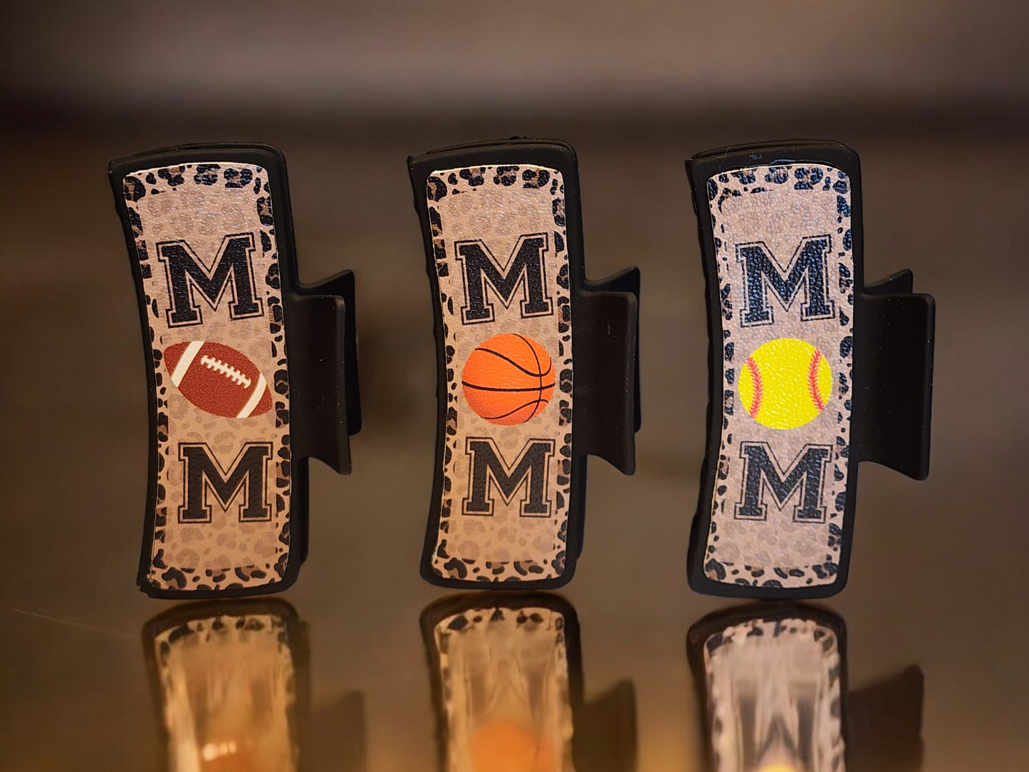 Sports Mom Claw Clips