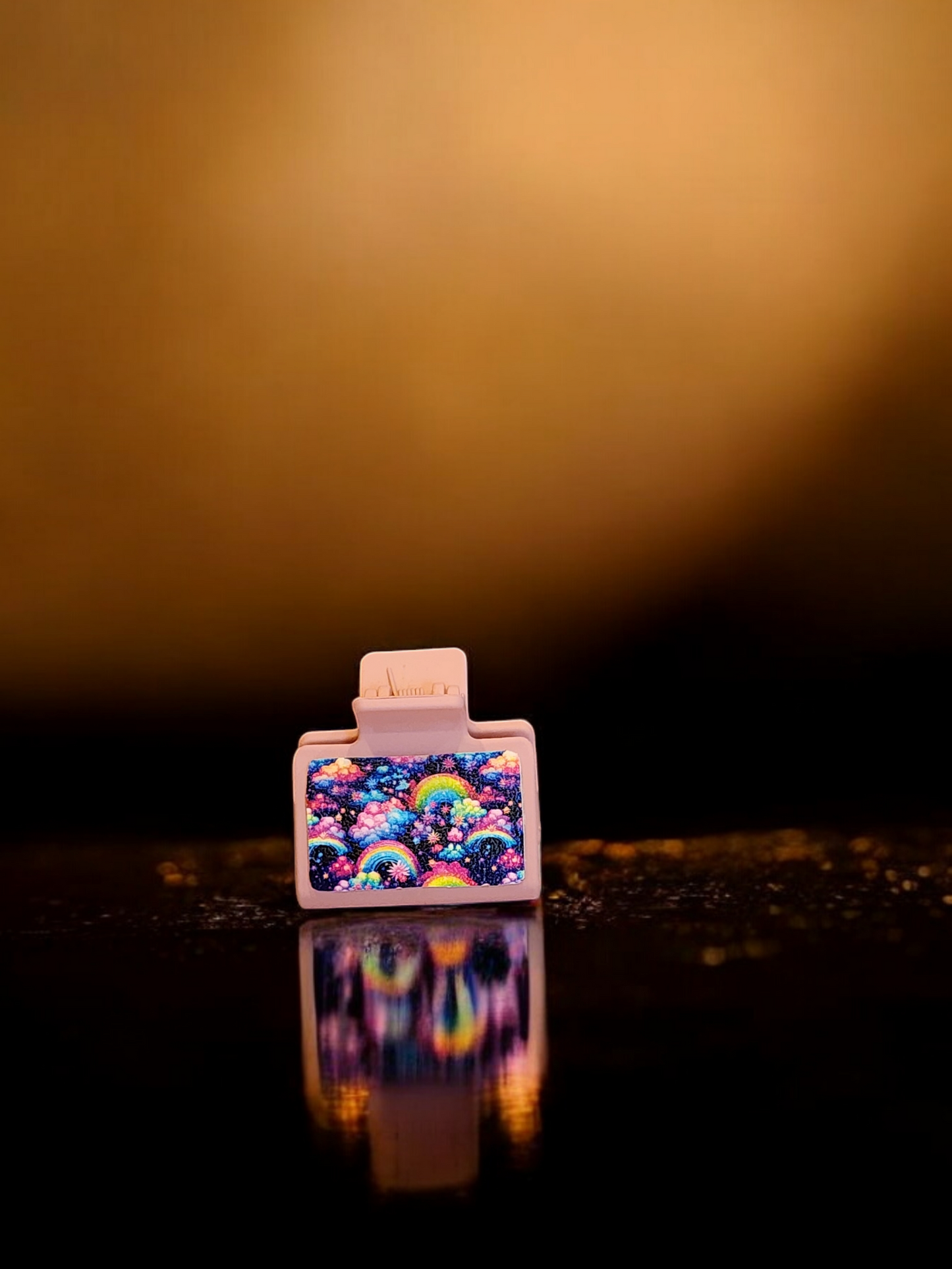 Rainbow Cloud Claw Clip