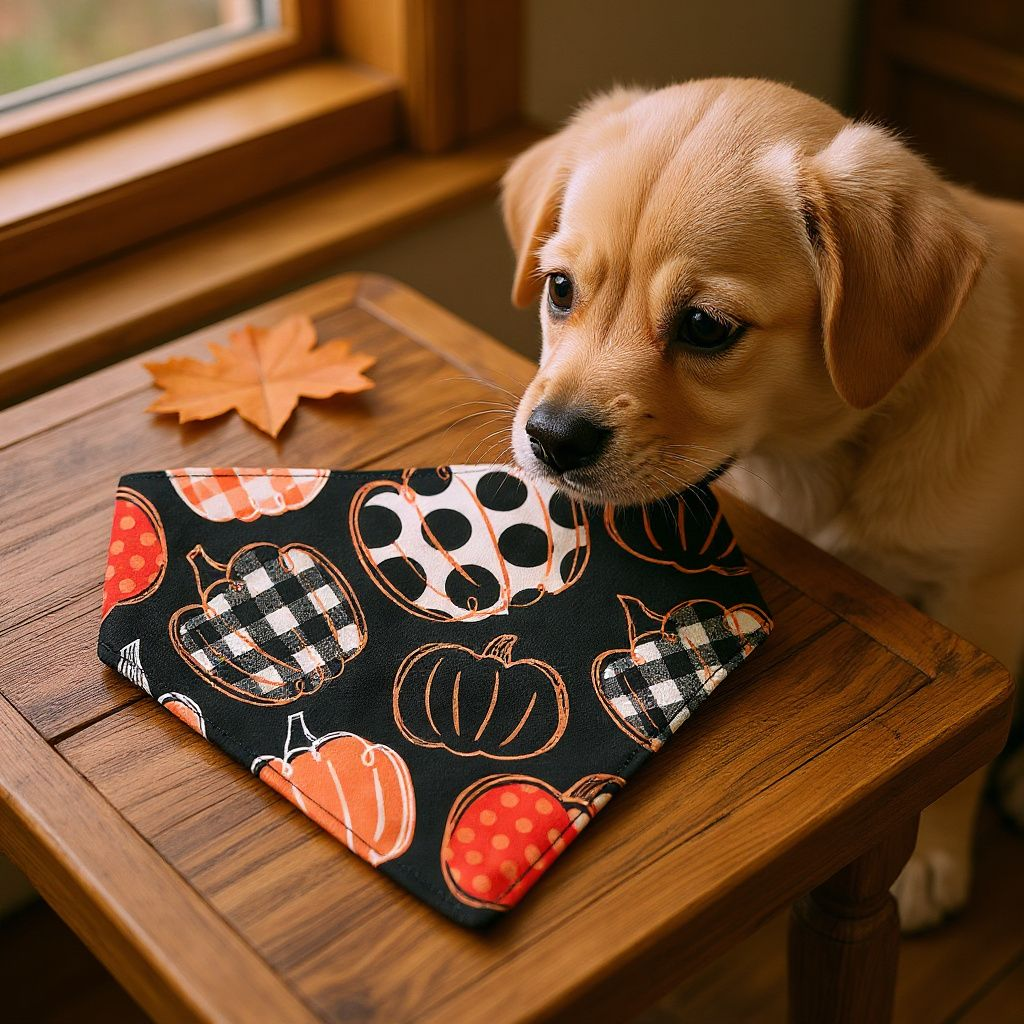 Orange Pumpkin Bandanas