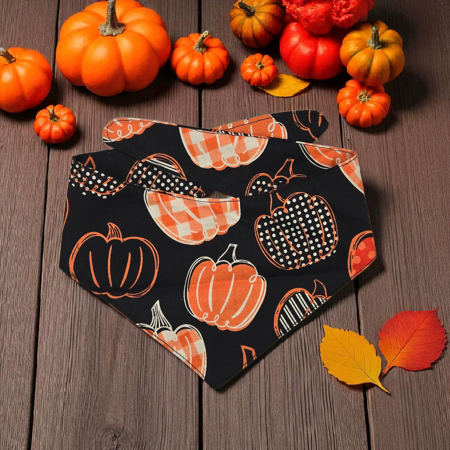 Orange Pumpkin Bandanas