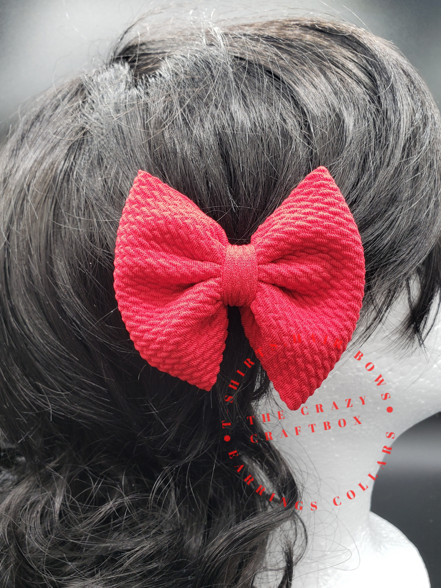 Red Hair Bows