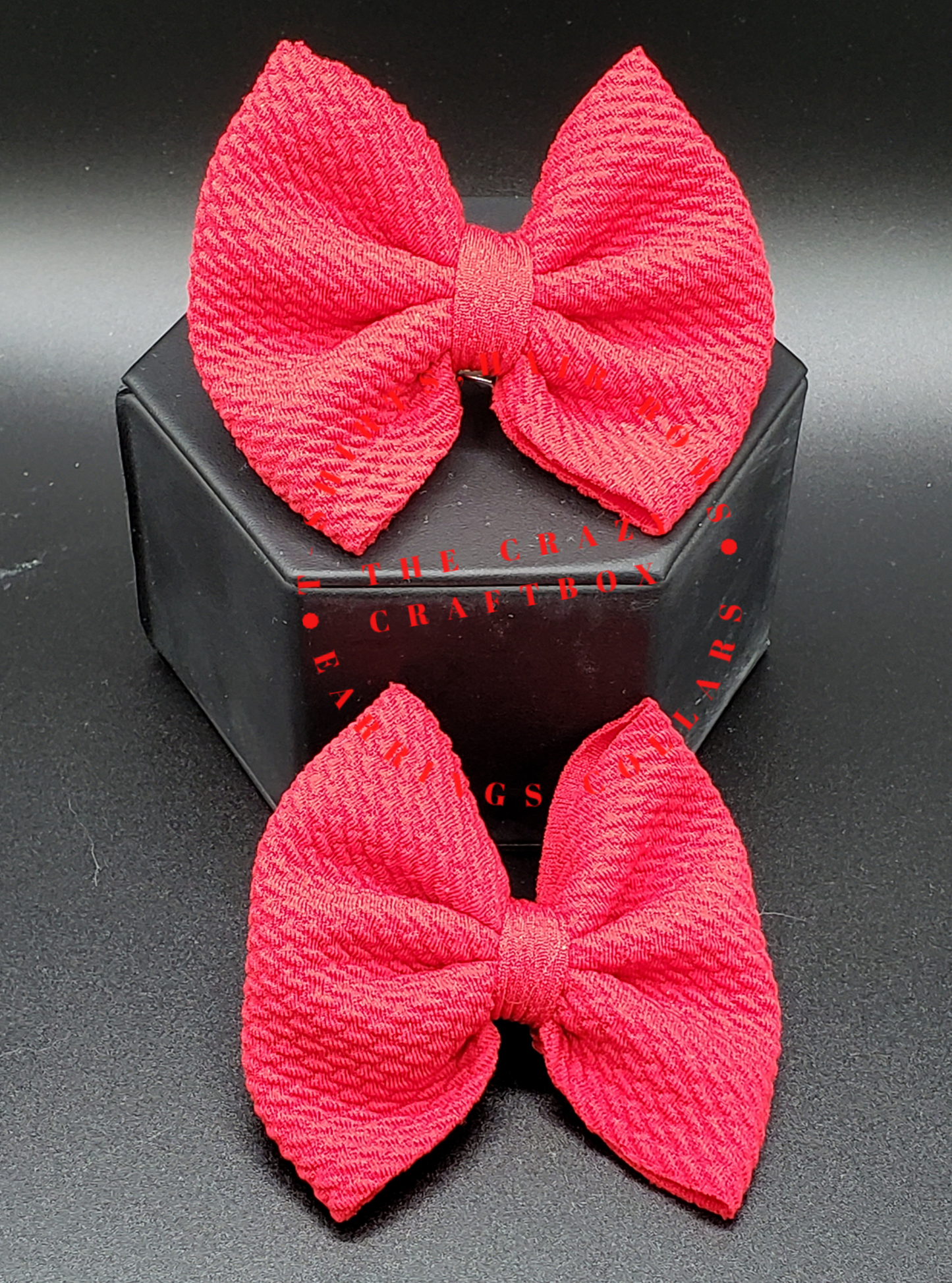 Red Hair Bows