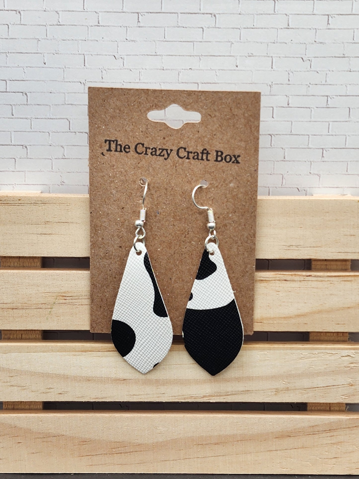 Cow Print Earrings