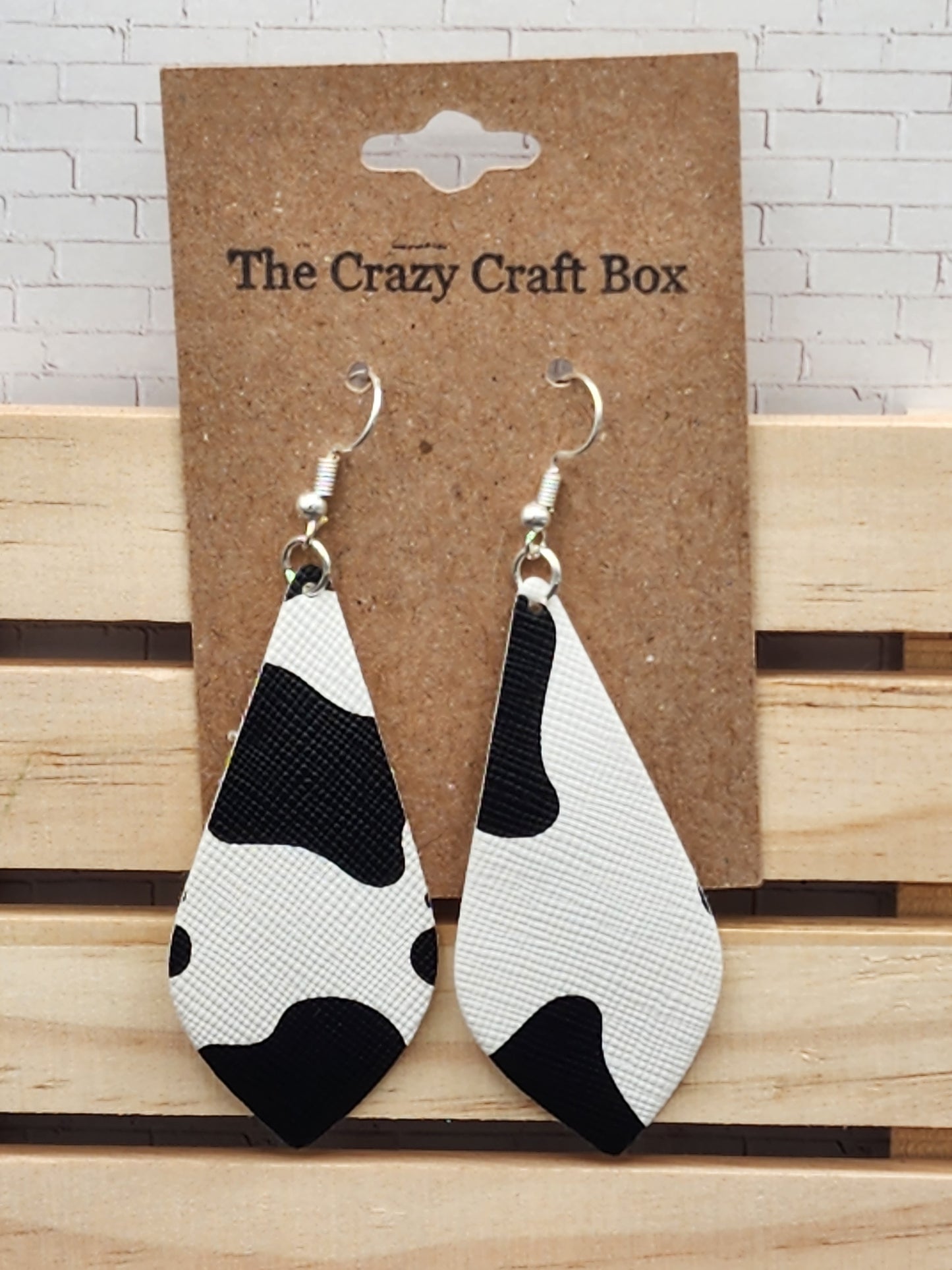 Cow Print Earrings