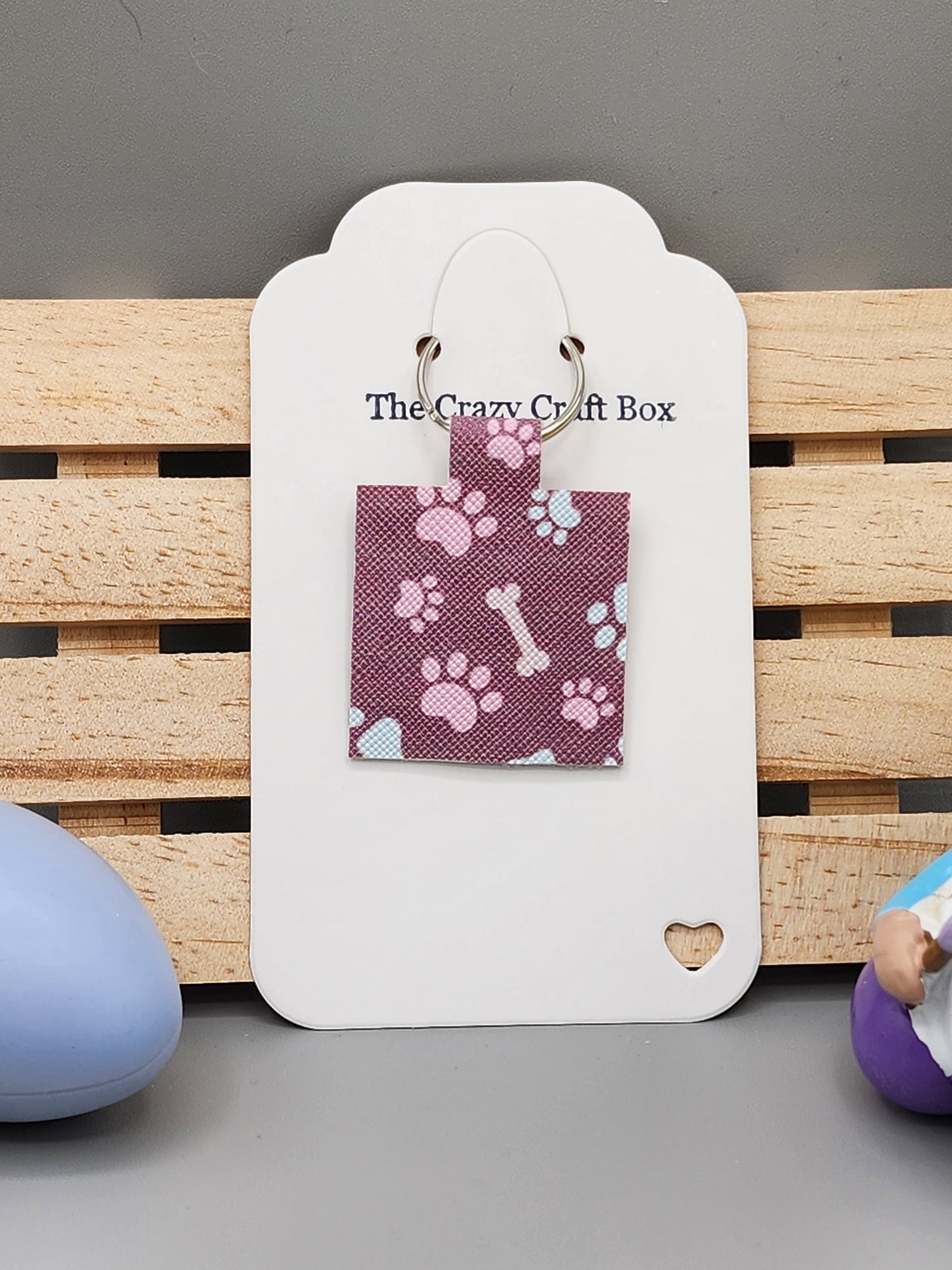Paw Print Key Chains