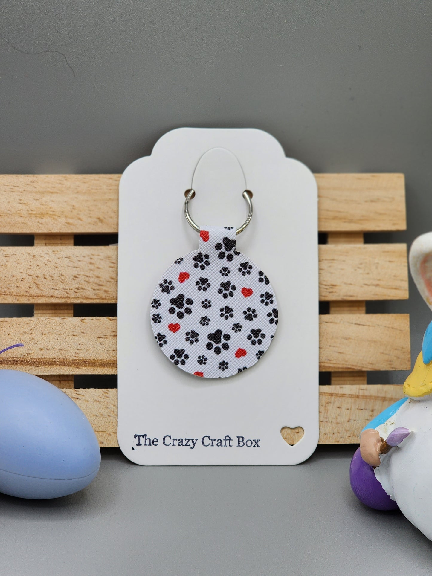 Paw Print Key Chains