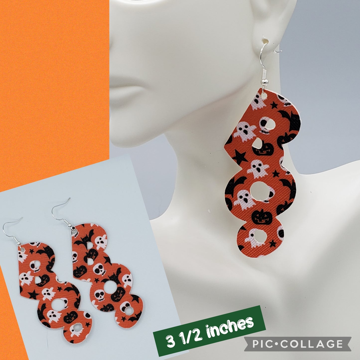 Boo Halloween Earrings
