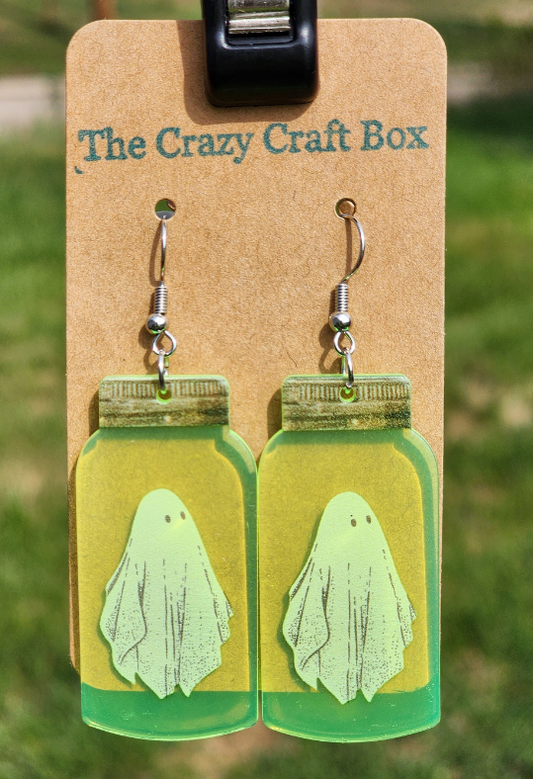 Halloween Poison Bottle Earrings