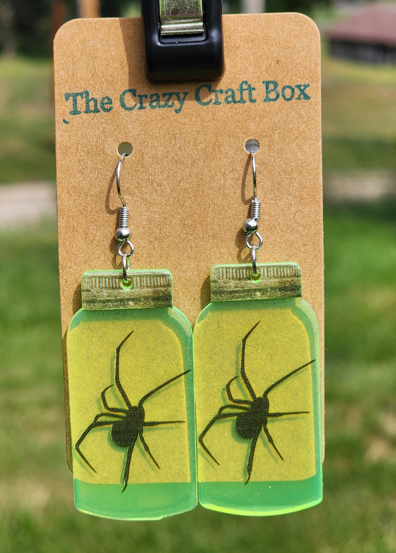 Halloween Poison Bottle Earrings