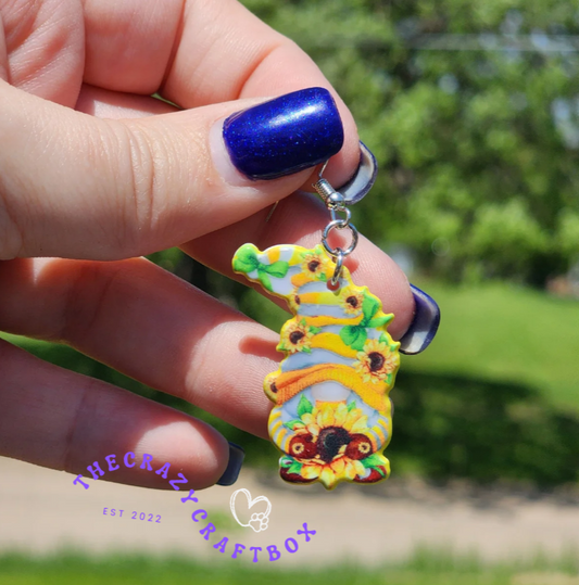 Sunflower Gnome Earrings