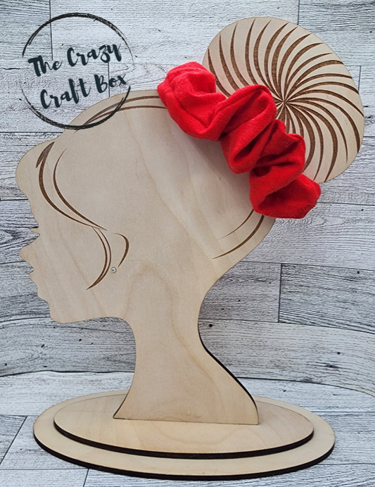Red flannel Scrunchie