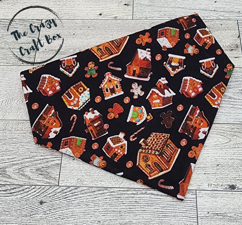 Gingerbread House Pet Bandana