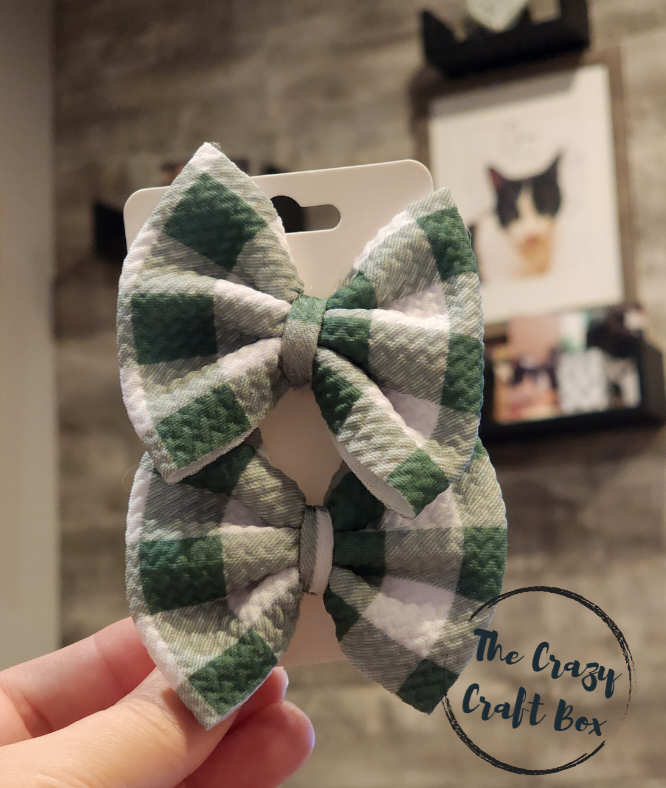 Green/White checked
