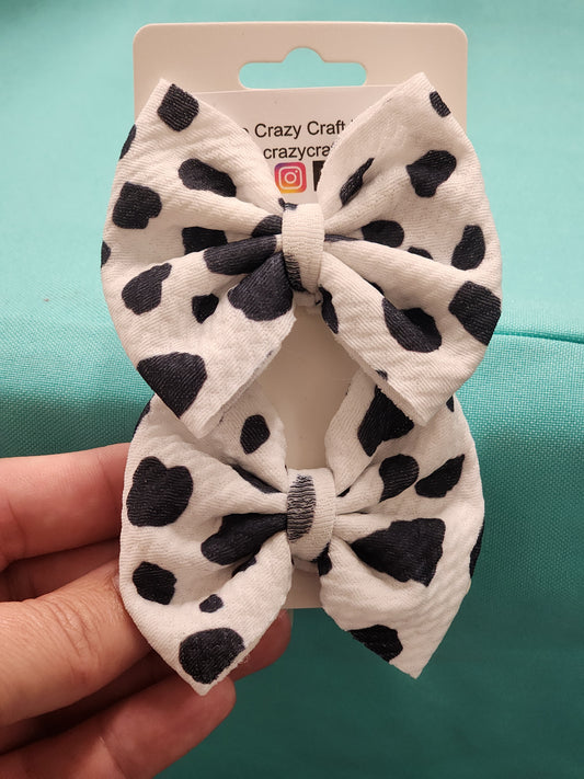 Dalmatian Hair Bows