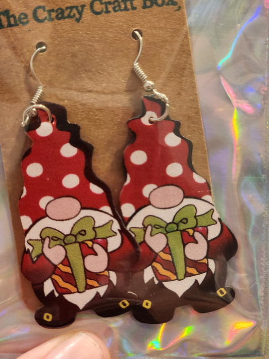 Gnome Christmas Earrings