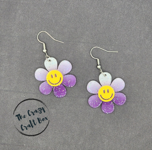 Smiley Flower Earrings