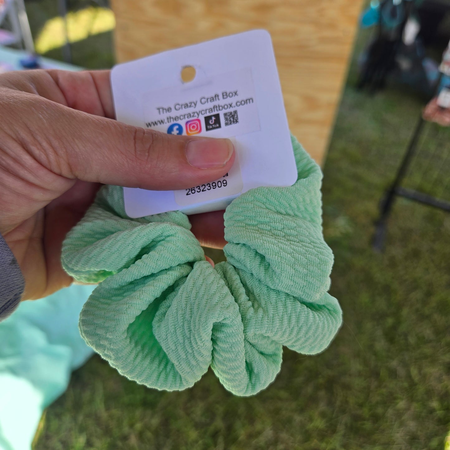 Mint Green Scrunchie