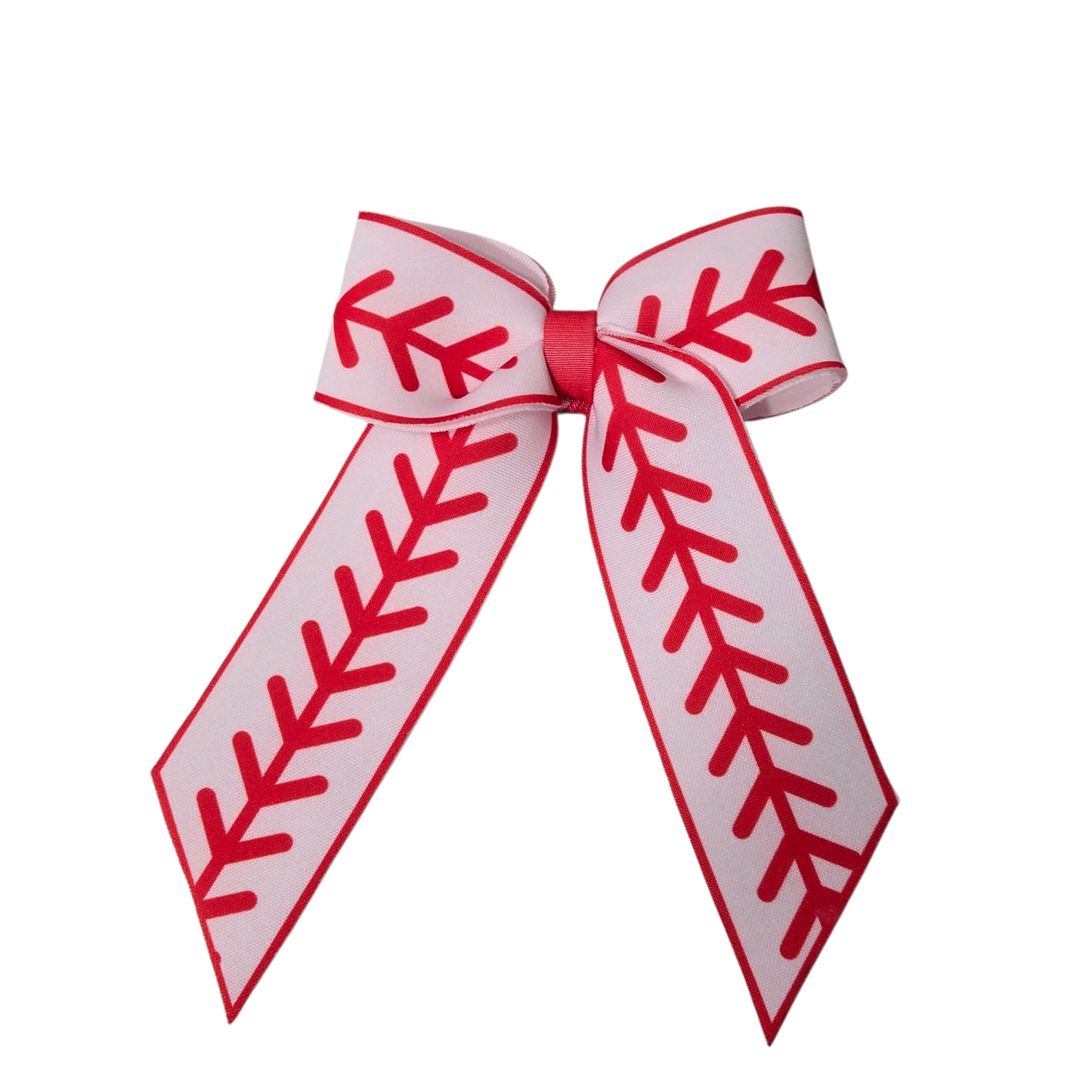 Baseball & Football Stitch Hair Bow – Game Day Sports Hair Accessory
