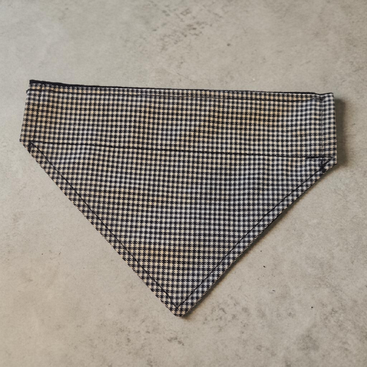 Black and white plaid bandana