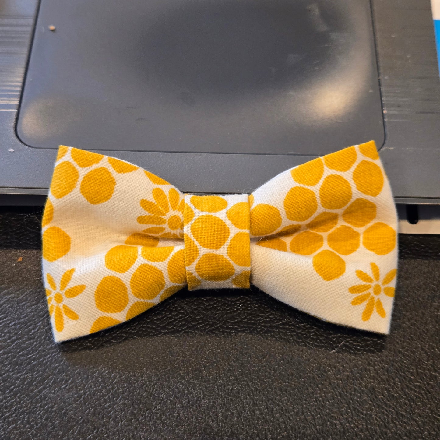 Honeycomb Bow Tie Collar Accessory | Handmade Pet Outfit for Dogs & Cats
