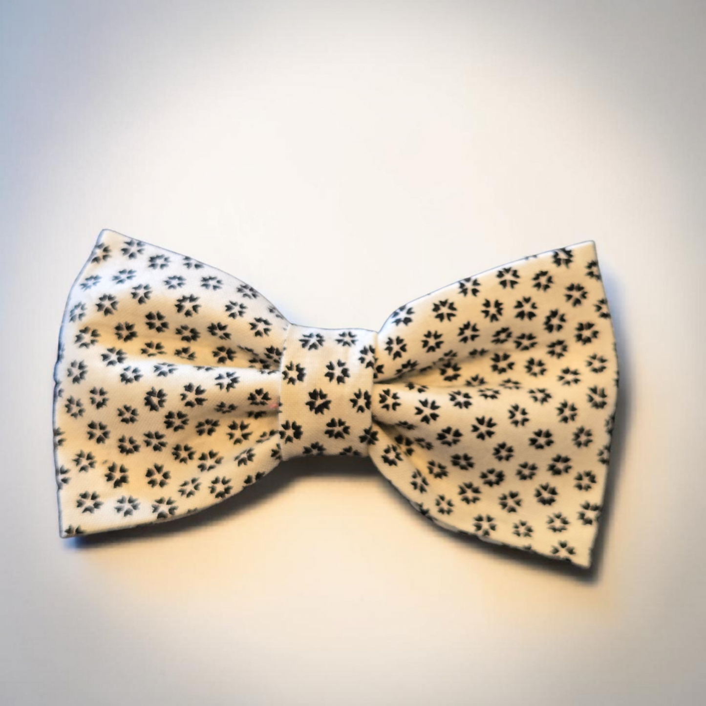 Black & White Pet Over the Collar Bow Tie | Classic Dog Bow Tie | Handmade Dog & Cat Bowtie | Formal Pet Accessory XS-XL