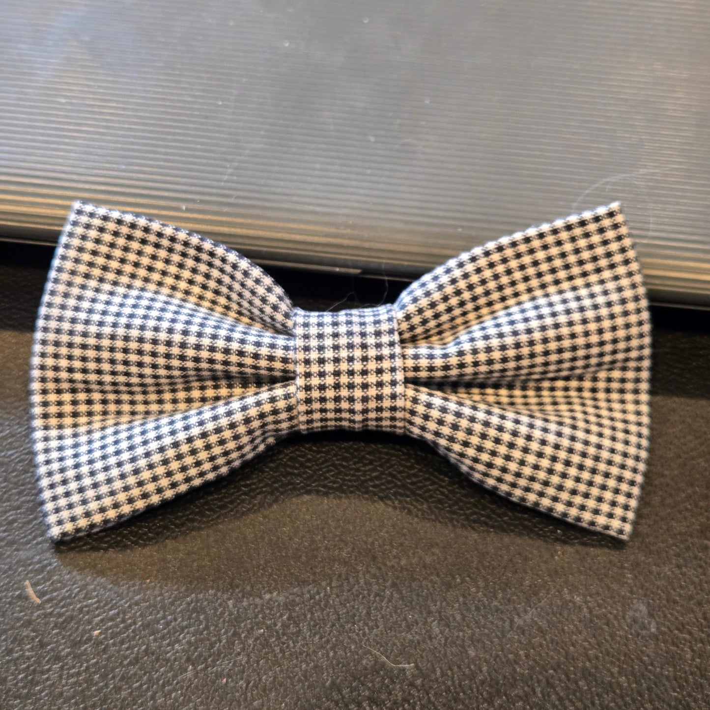 Pet Bow Tie Collar Accessory | Black & White Dog Bow Tie | Over-the-Collar | Sizes XS–XL | Stylish Pet Accessories
