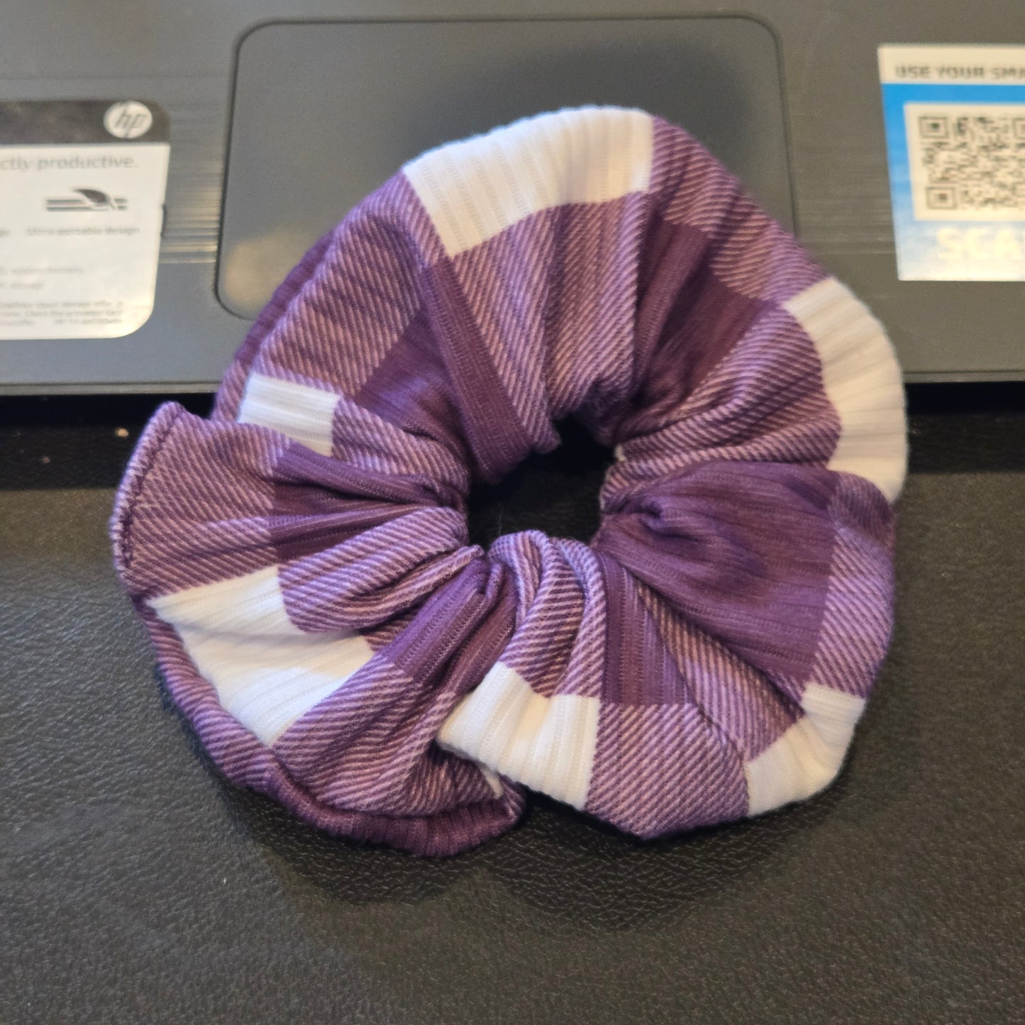 Purple & White Plaid