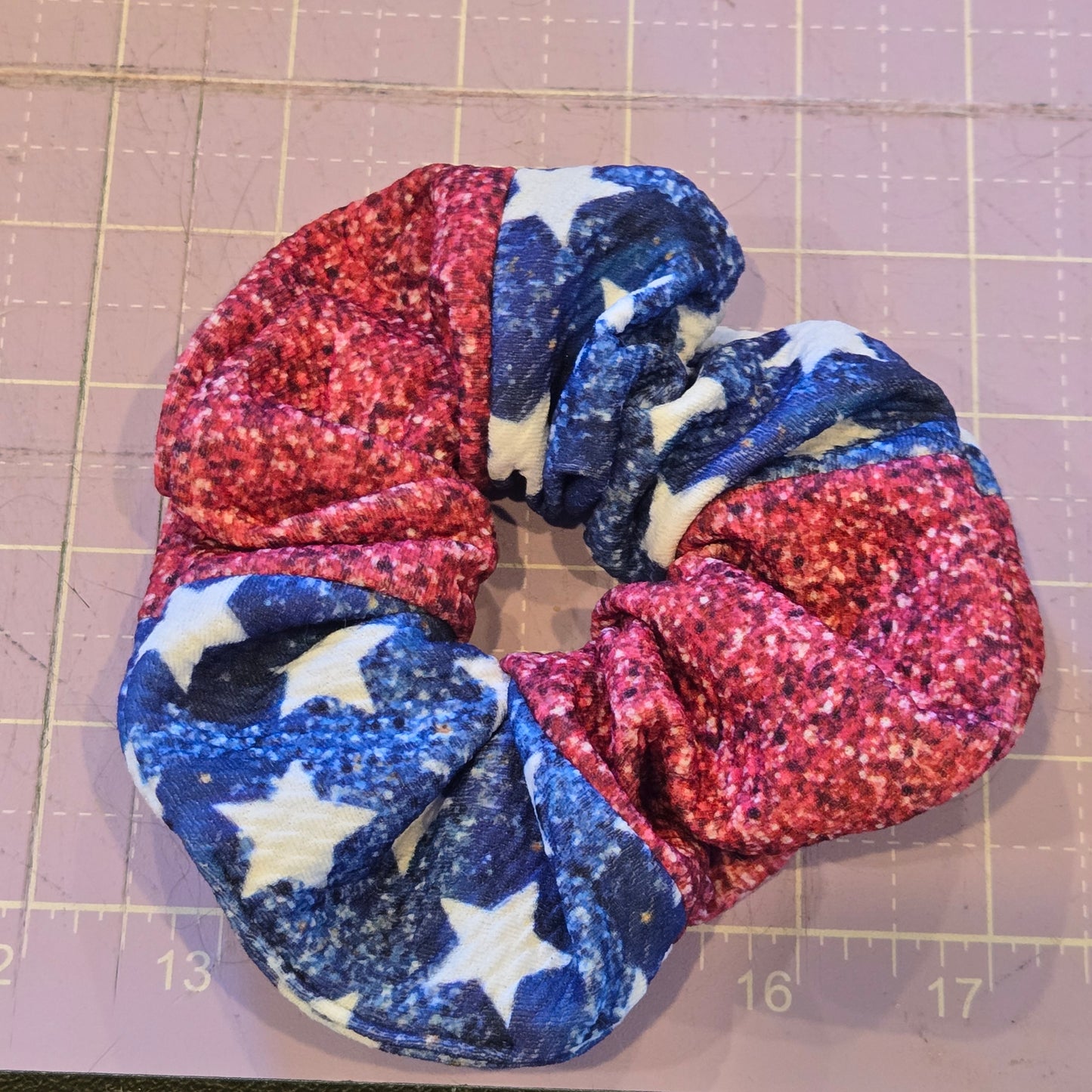 Split Americana Scrunchie