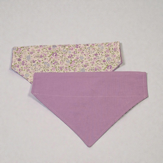 Purple Floral Reversible OTC Bandana