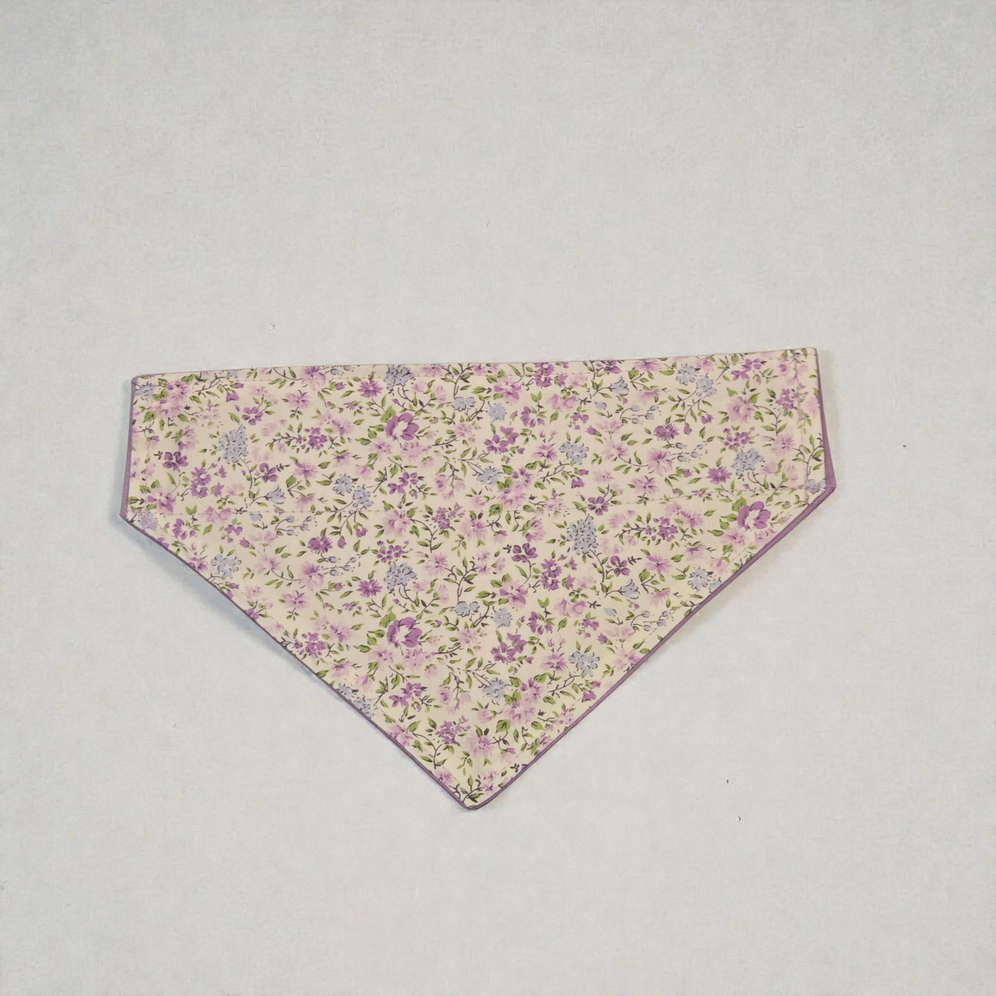 Purple Floral Reversible OTC Bandana