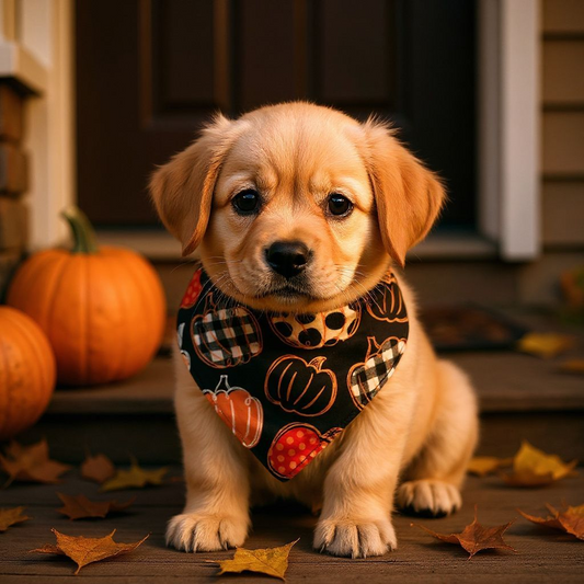 Orange Pumpkin Bandanas